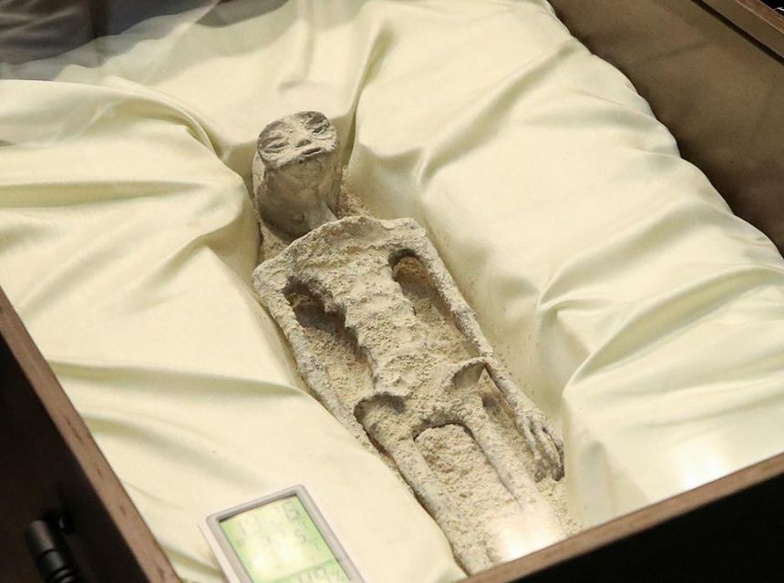 'Uzaylı fosilleri' Meksika parlamentosunda